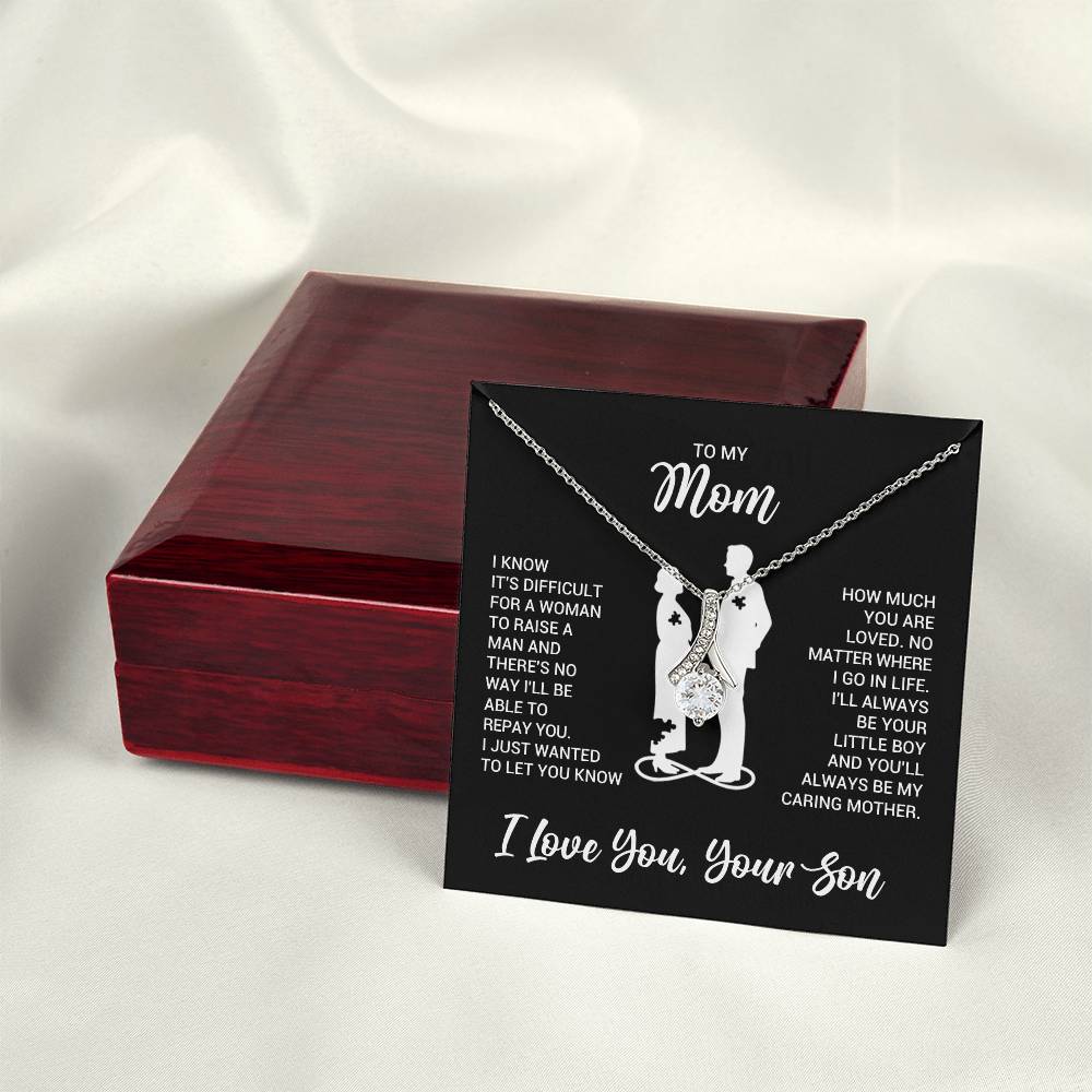 To My Mom - Alluring Beauty Necklace - Gift From Son