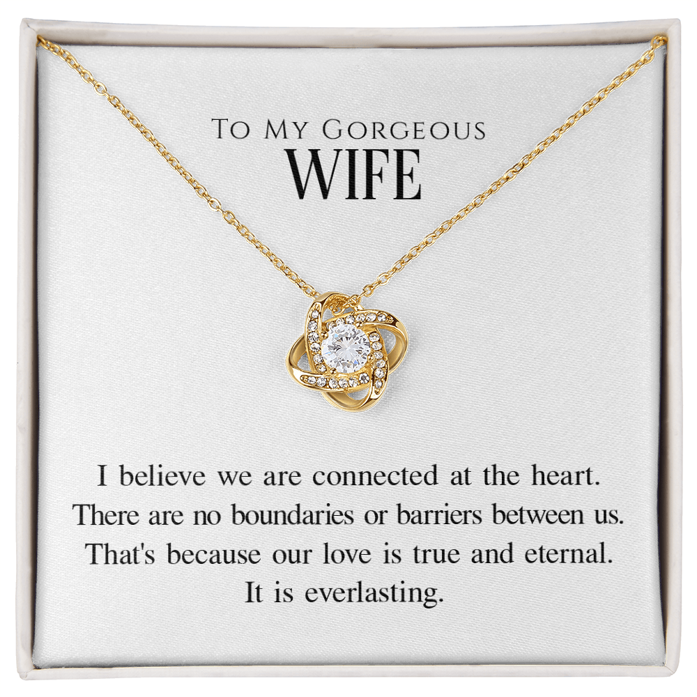 To My Wife Love Knot Necklace