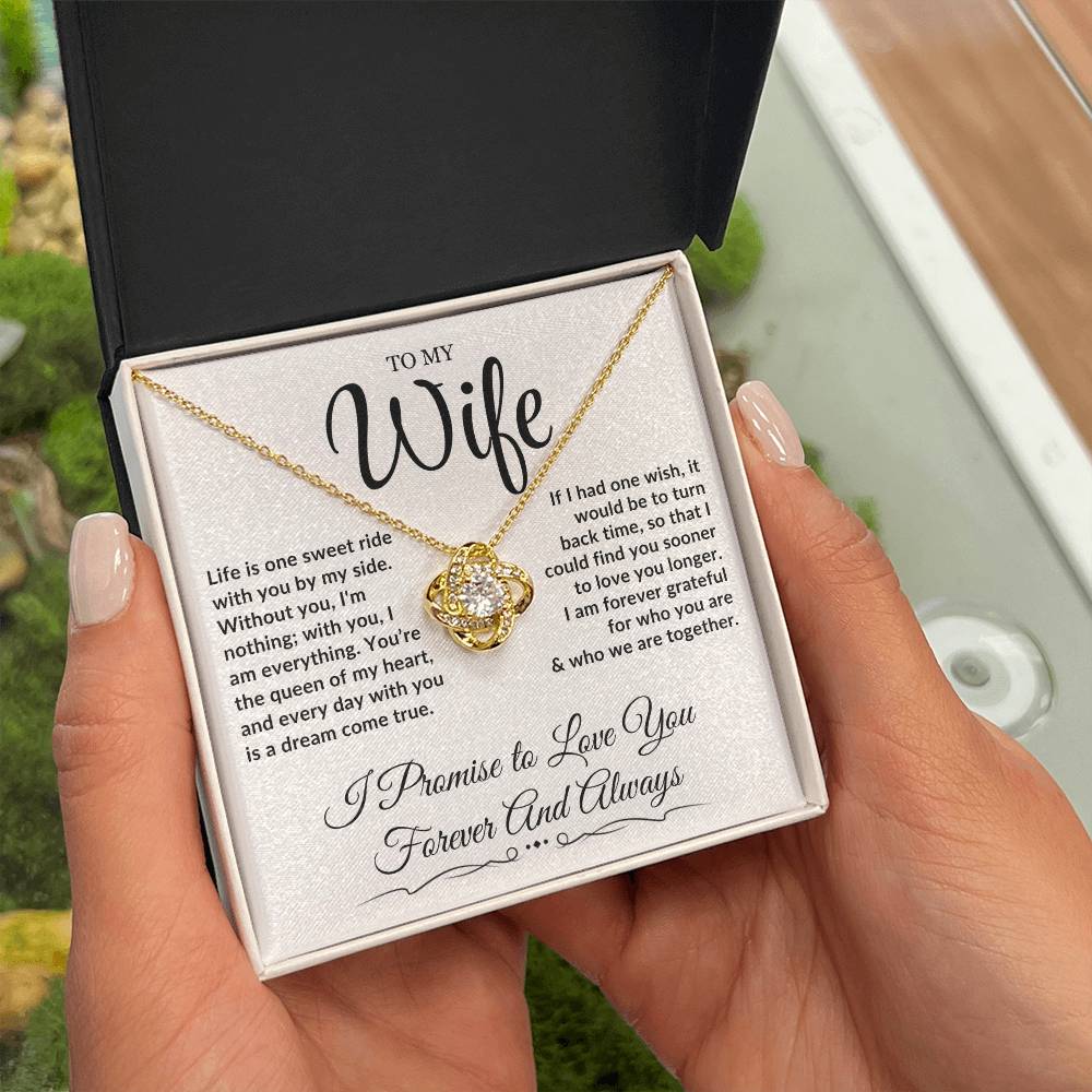 To My Wife - Love Knot Necklace