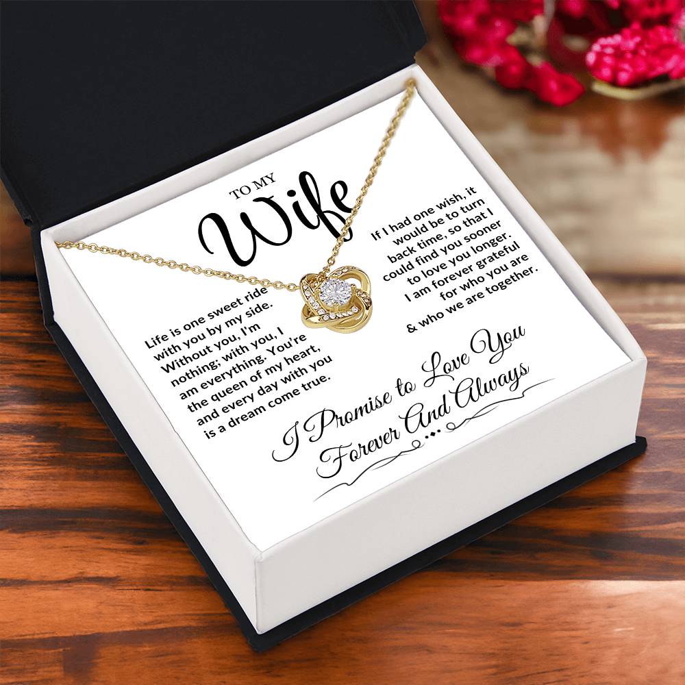 To My Wife - Love Knot Necklace