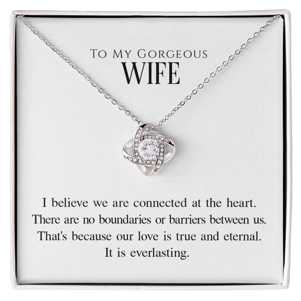 To My Wife Love Knot Necklace