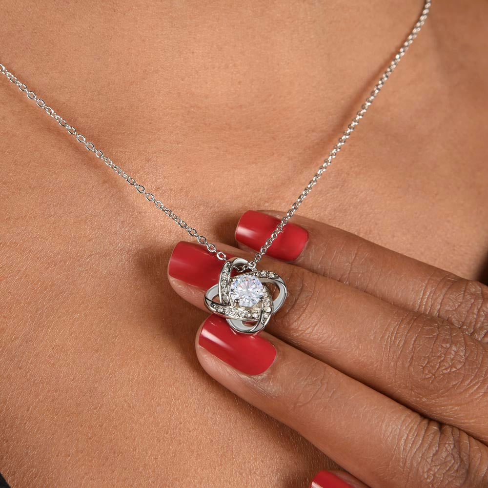 To My Bonus Daughter - Love Knot Necklace