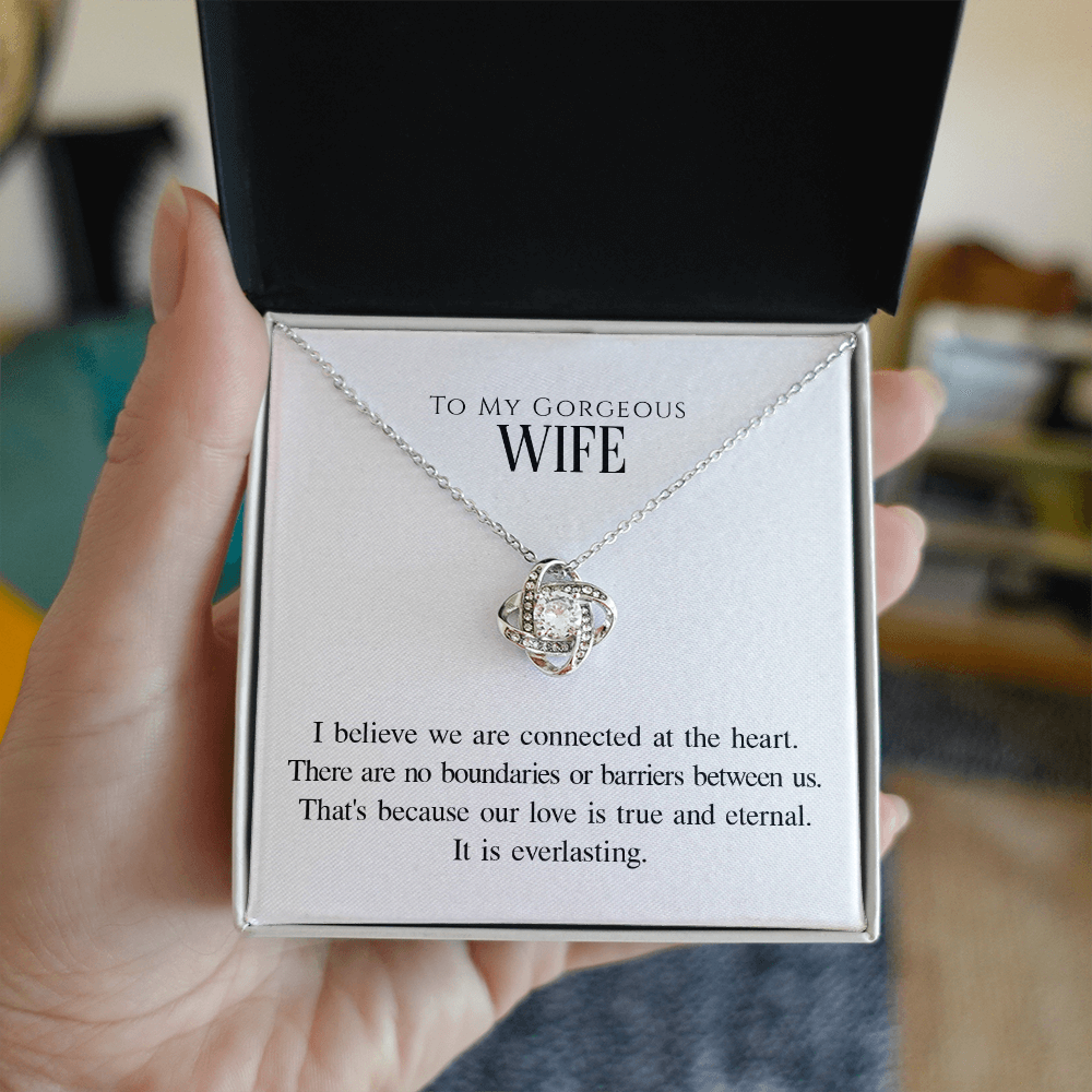 To My Wife Love Knot Necklace