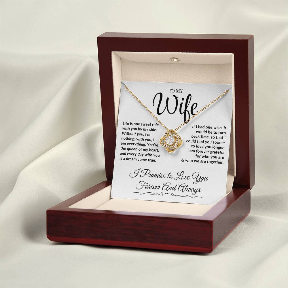 To My Wife - Love Knot Necklace