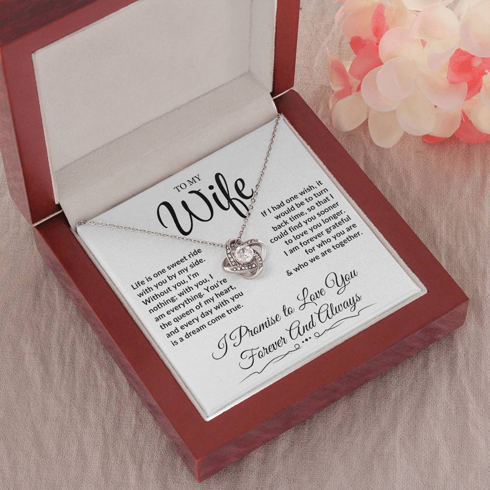 To My Wife - Love Knot Necklace