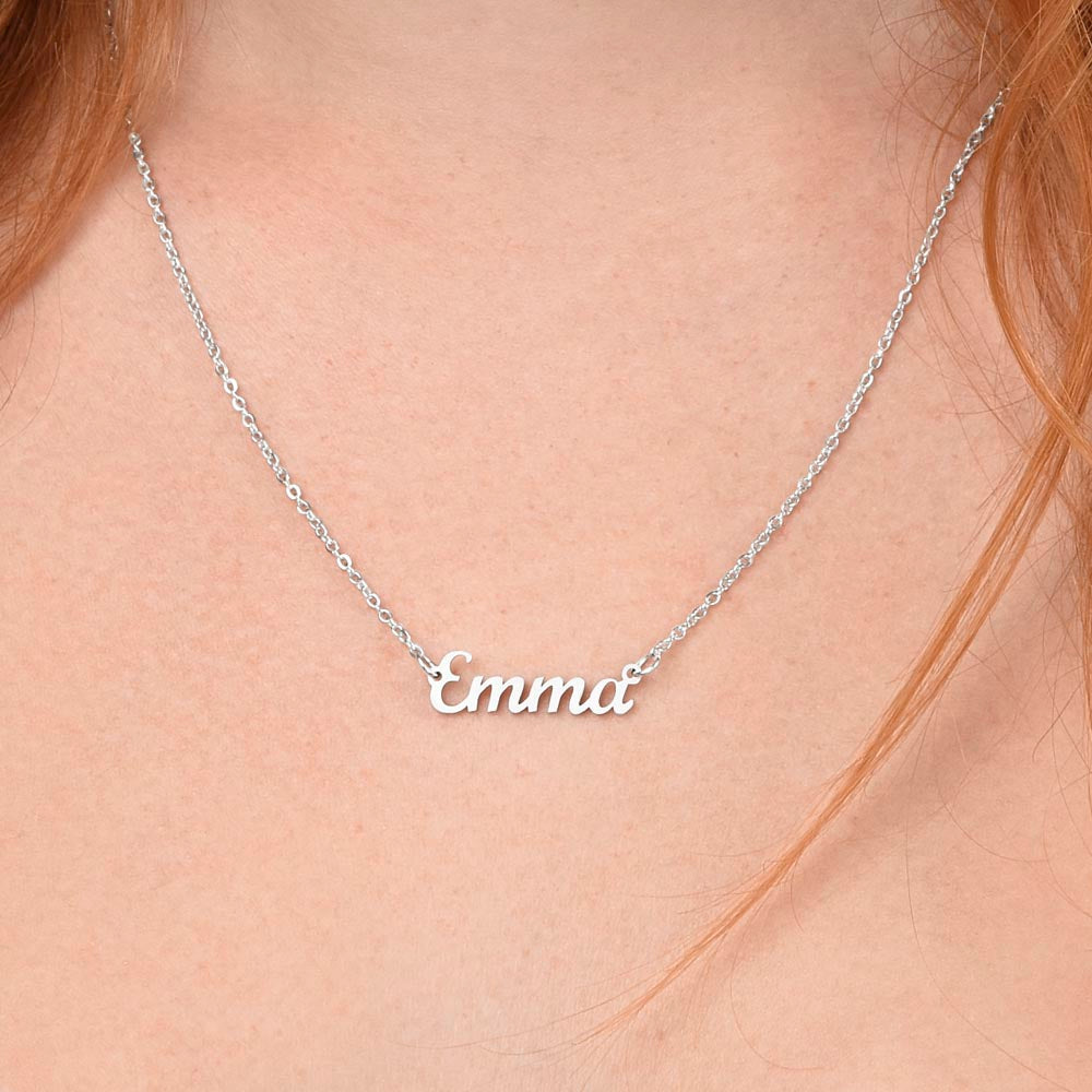 To My Granddaughter - Custom Name Necklace