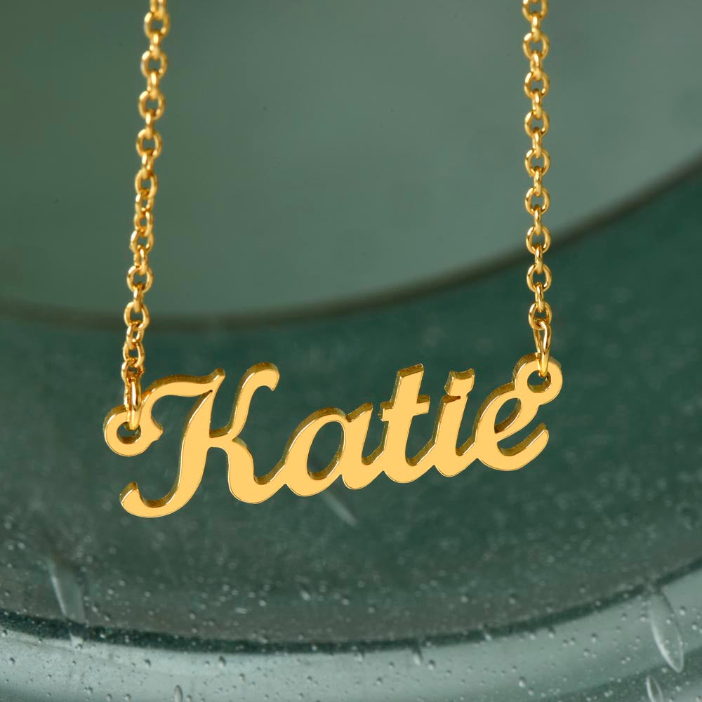To My Granddaughter - Custom Name Necklace