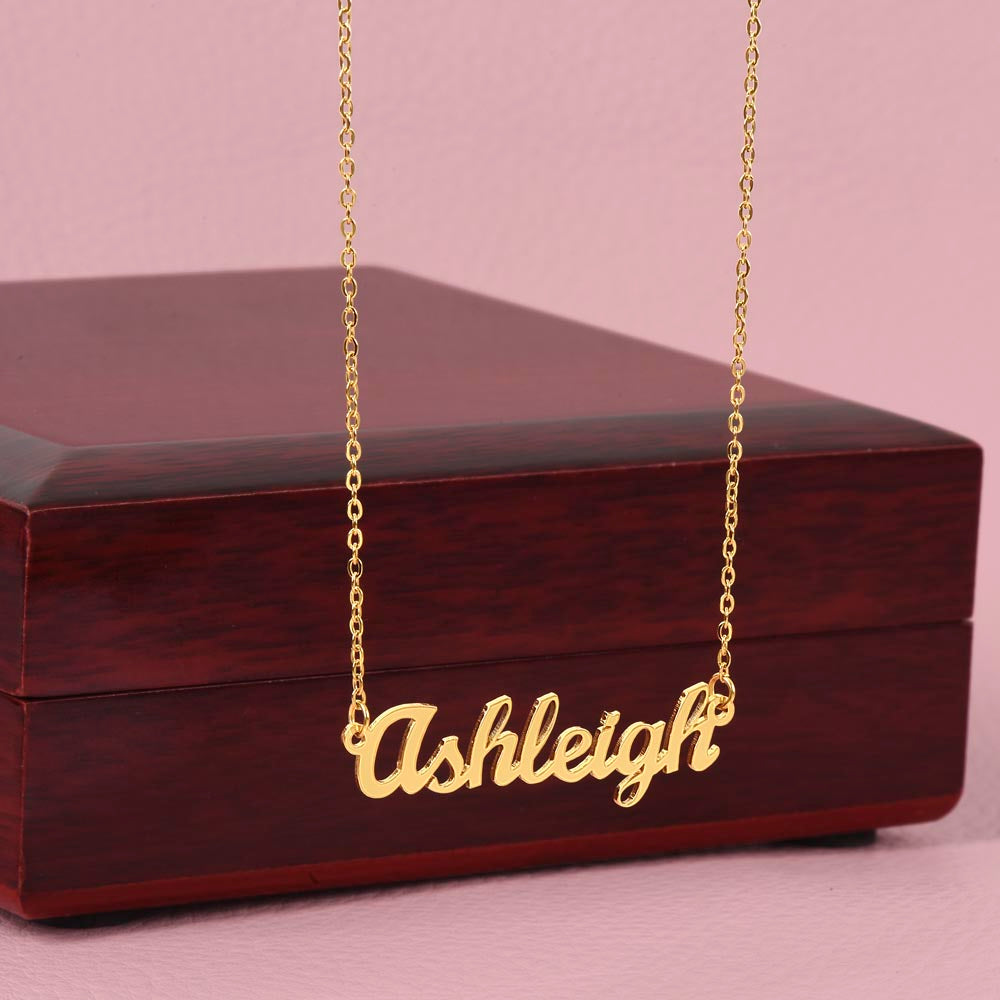 To My Granddaughter - Custom Name Necklace