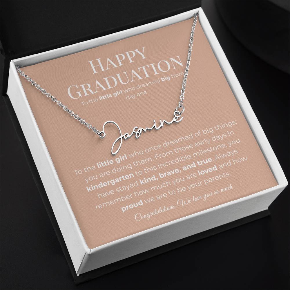 Personalized Graduation Gift -Signature Name Necklace