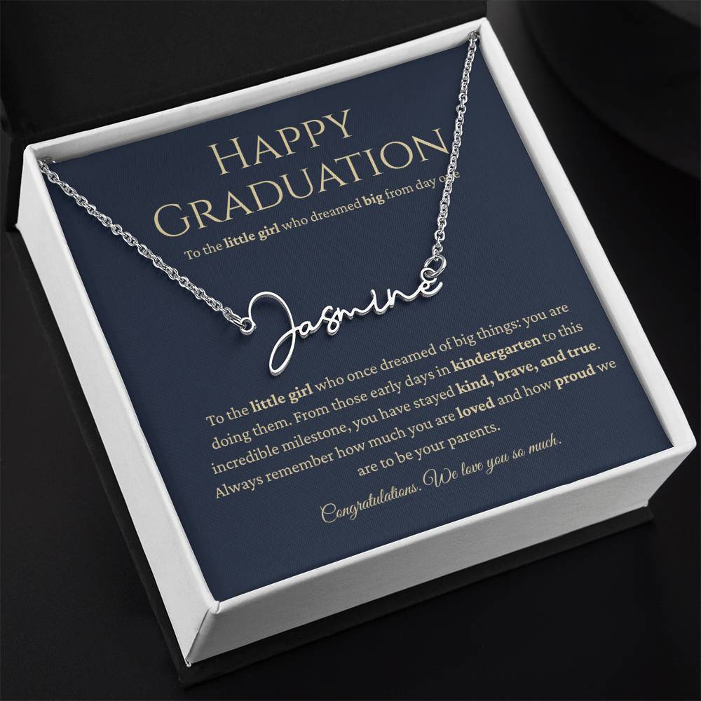 Personalized Graduation Gift -Signature Name Necklace
