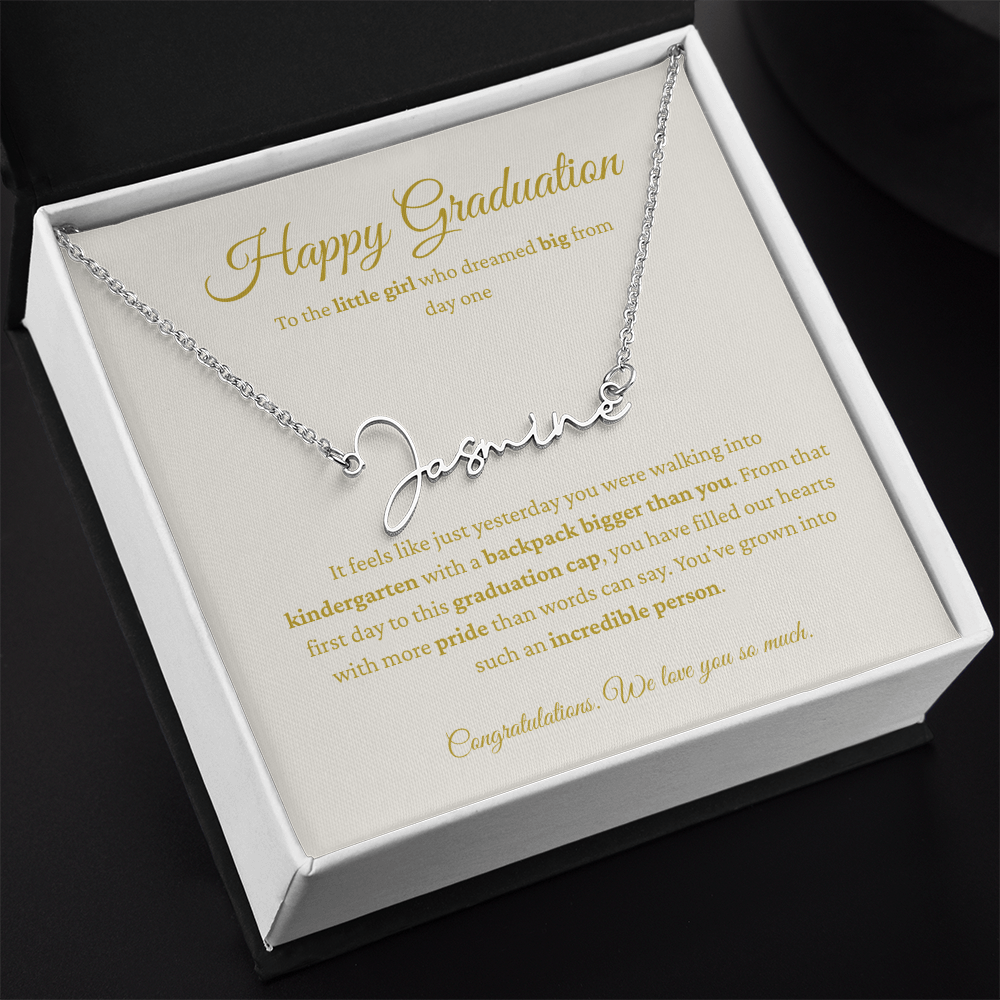 Personalized Graduation Gift - Signature Name Necklace