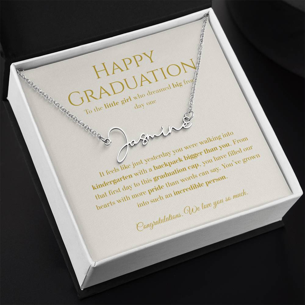 Personalized Graduation Gift -Signature Name Necklace