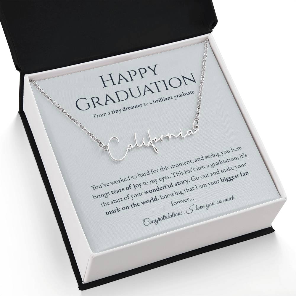 Personalized Graduation Gift -Signature Name Necklace