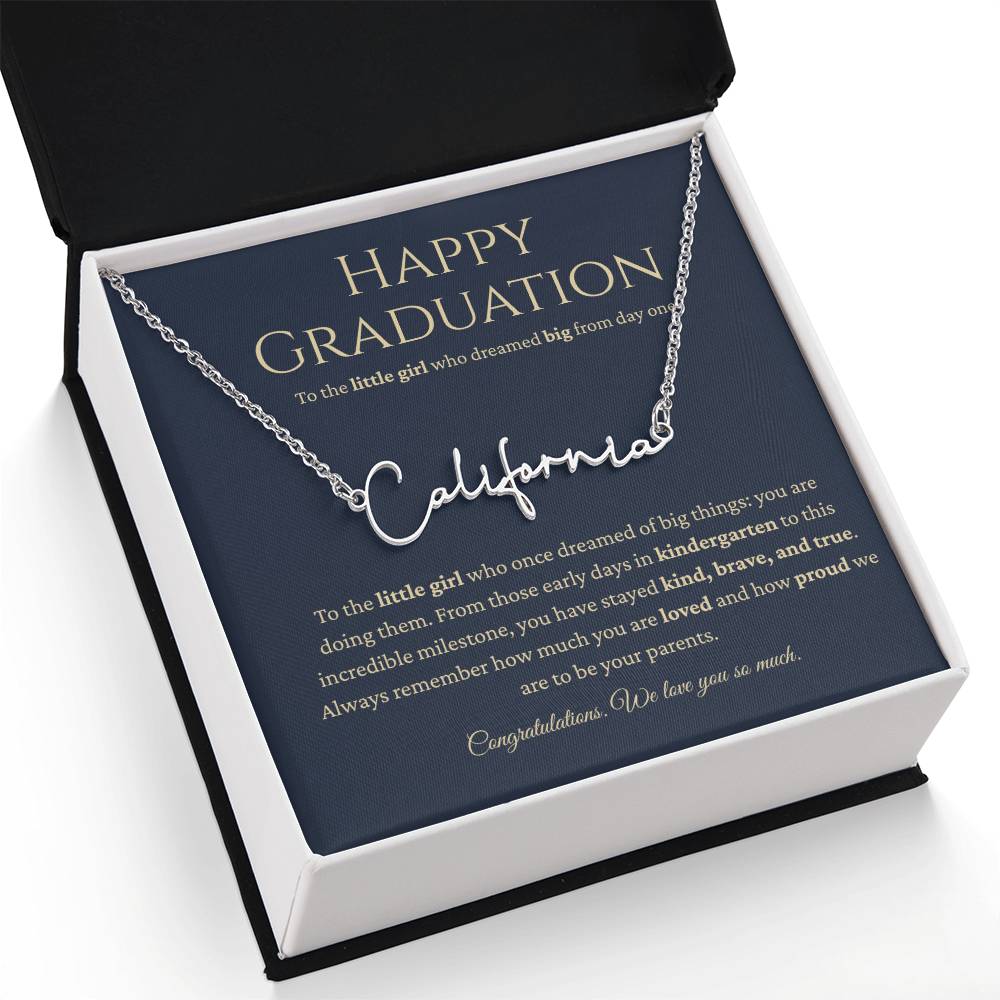 Personalized Graduation Gift -Signature Name Necklace
