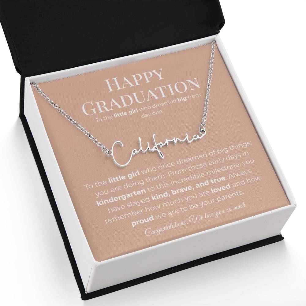 Personalized Graduation Gift -Signature Name Necklace