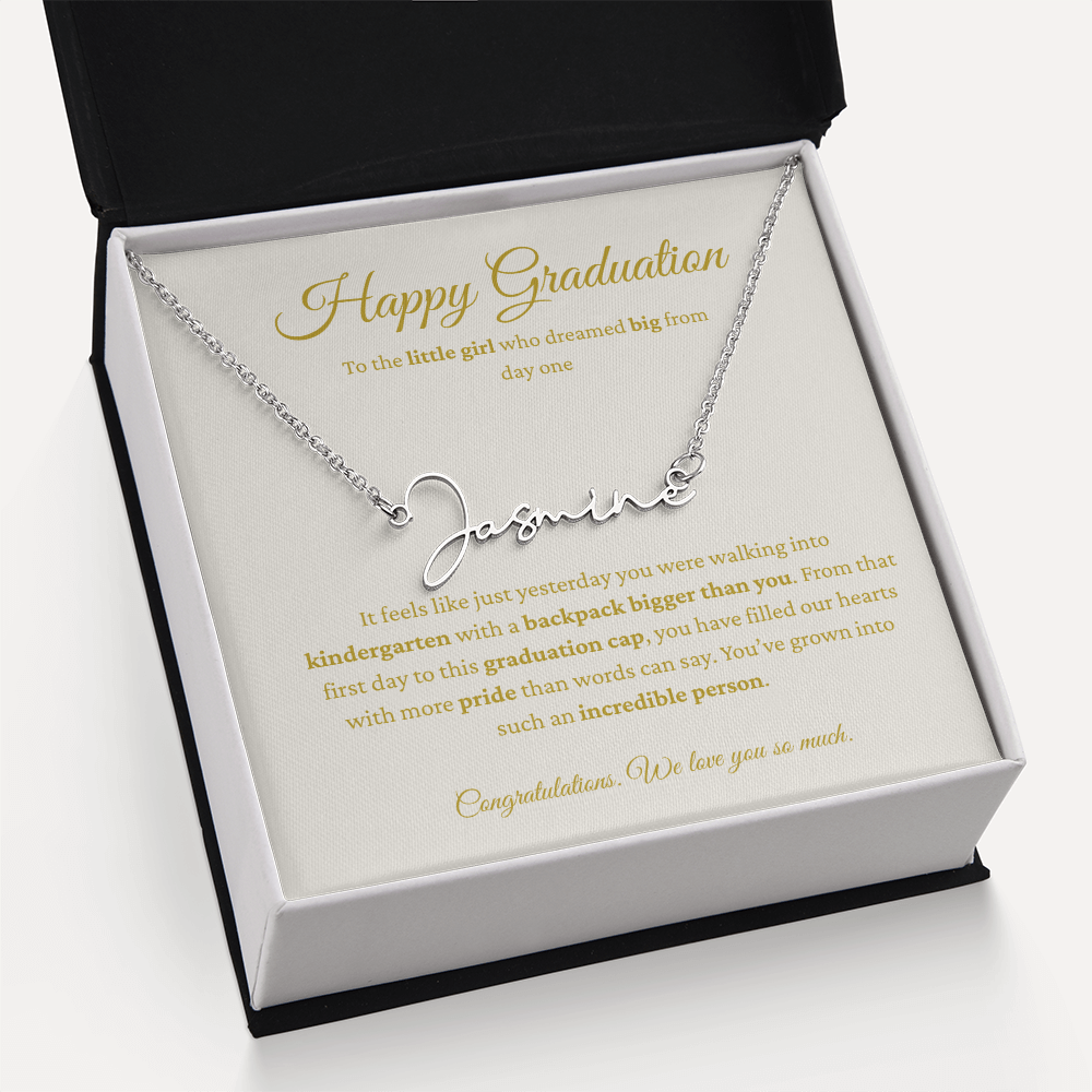 Personalized Graduation Gift - Signature Name Necklace