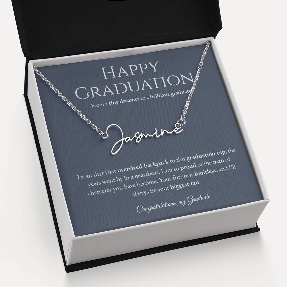 Personalized Graduation Gift -Signature Name Necklace