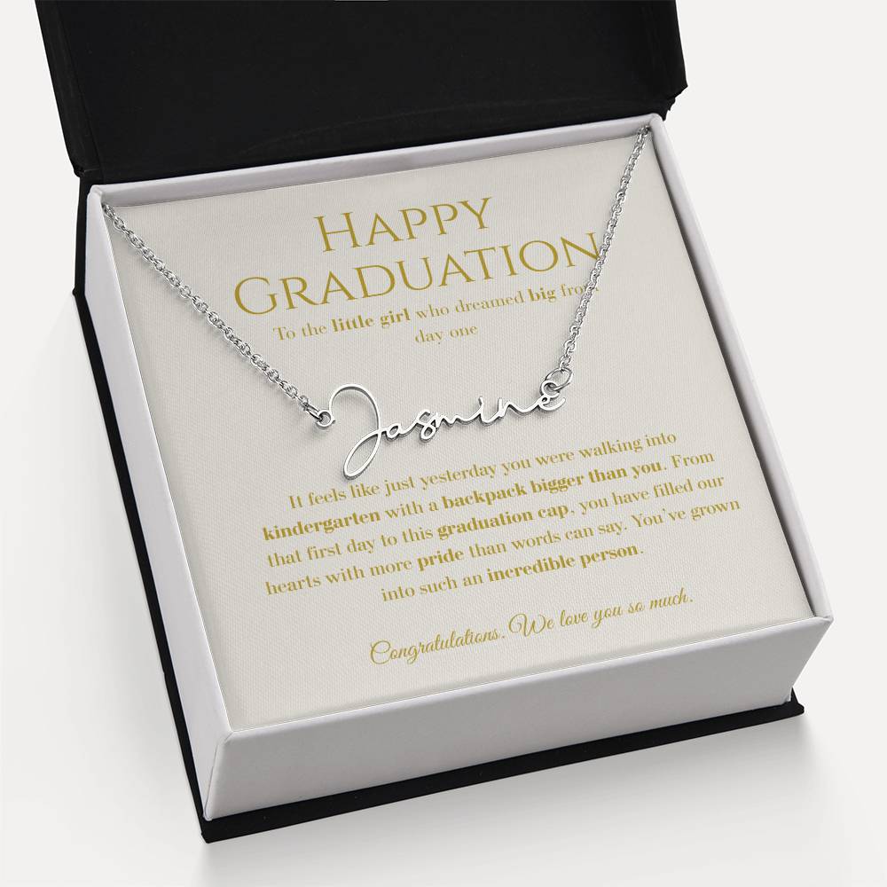 Personalized Graduation Gift -Signature Name Necklace