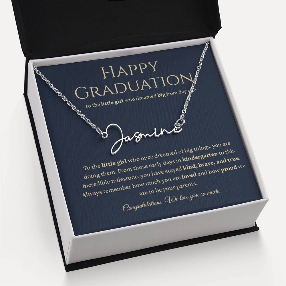 Personalized Graduation Gift -Signature Name Necklace