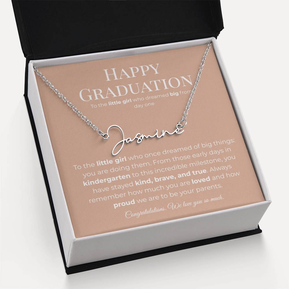Personalized Graduation Gift -Signature Name Necklace