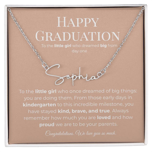 Personalized Graduation Gift -Signature Name Necklace