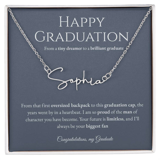 Personalized Graduation Gift -Signature Name Necklace