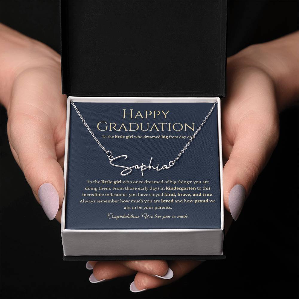 Personalized Graduation Gift -Signature Name Necklace
