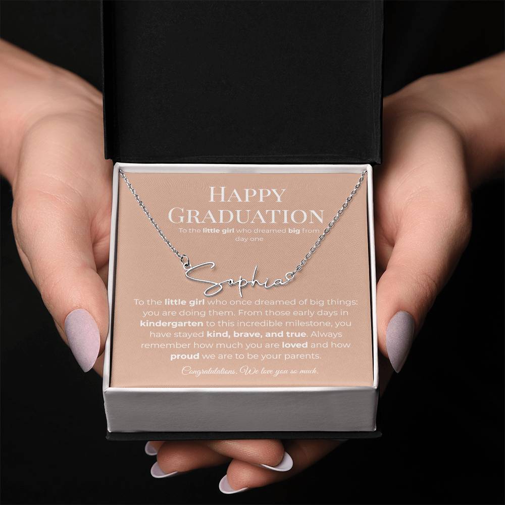 Personalized Graduation Gift -Signature Name Necklace