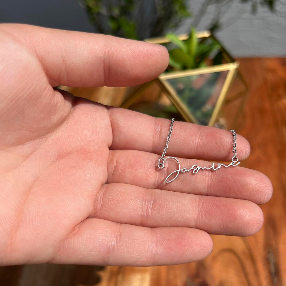Personalized Graduation Gift -Signature Name Necklace