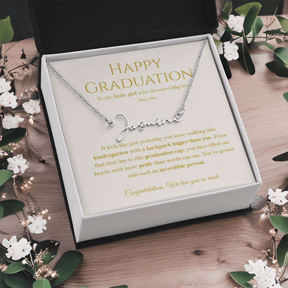 Personalized Graduation Gift -Signature Name Necklace