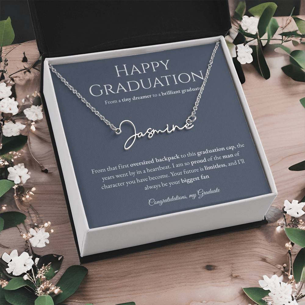 Personalized Graduation Gift -Signature Name Necklace