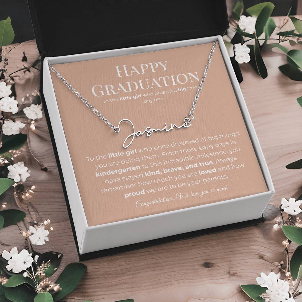 Personalized Graduation Gift -Signature Name Necklace