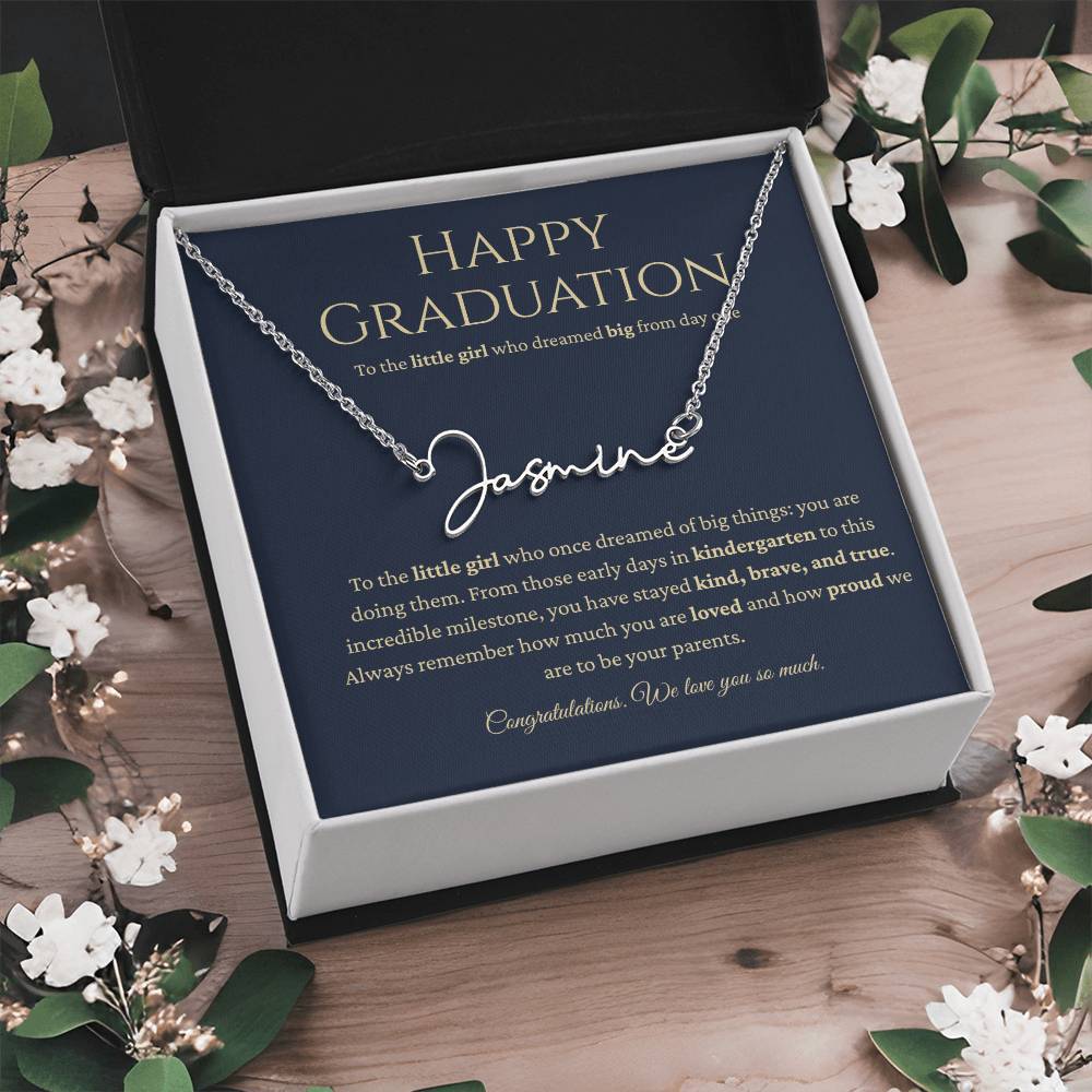 Personalized Graduation Gift -Signature Name Necklace
