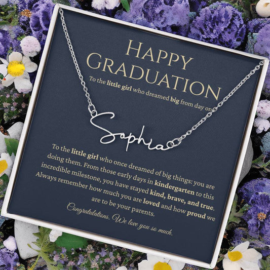 Personalized Graduation Gift -Signature Name Necklace