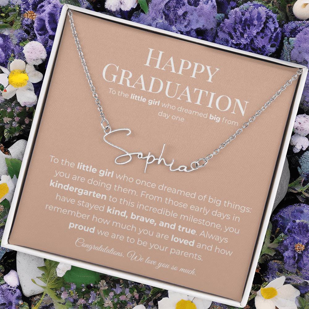 Personalized Graduation Gift -Signature Name Necklace