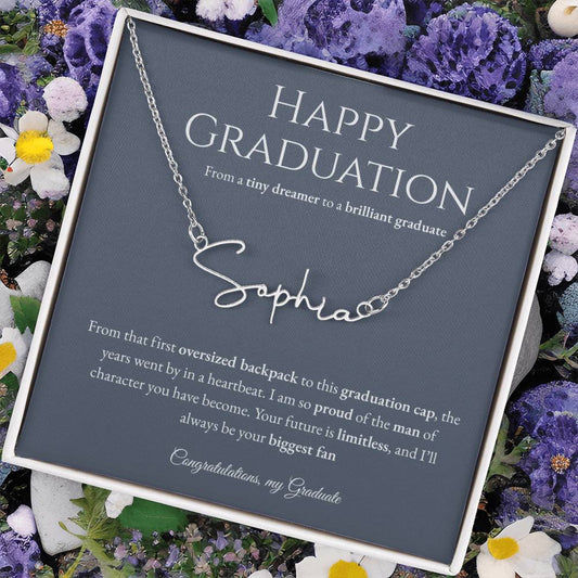 Personalized Graduation Gift -Signature Name Necklace