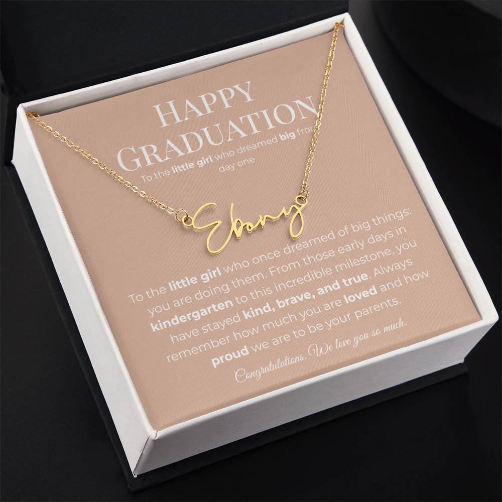 Personalized Graduation Gift -Signature Name Necklace