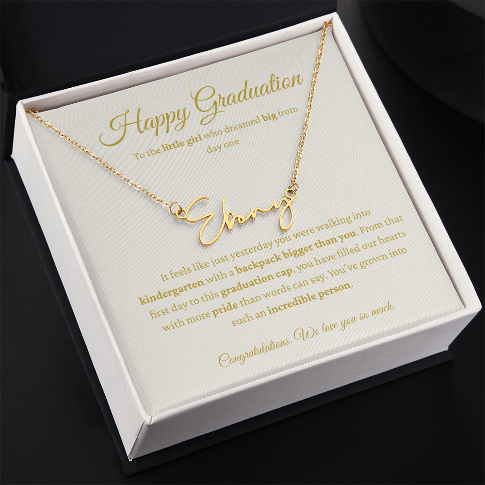 Personalized Graduation Gift - Signature Name Necklace