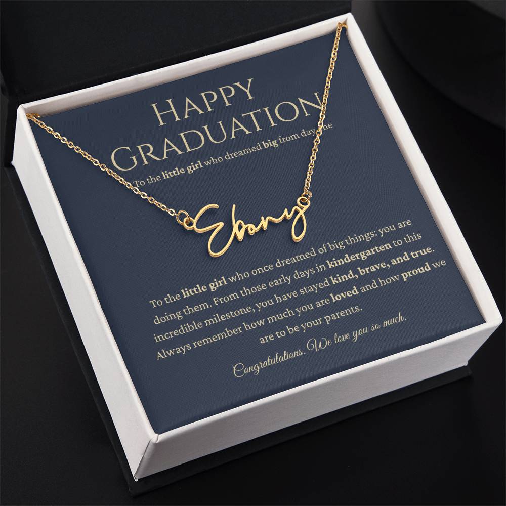 Personalized Graduation Gift -Signature Name Necklace