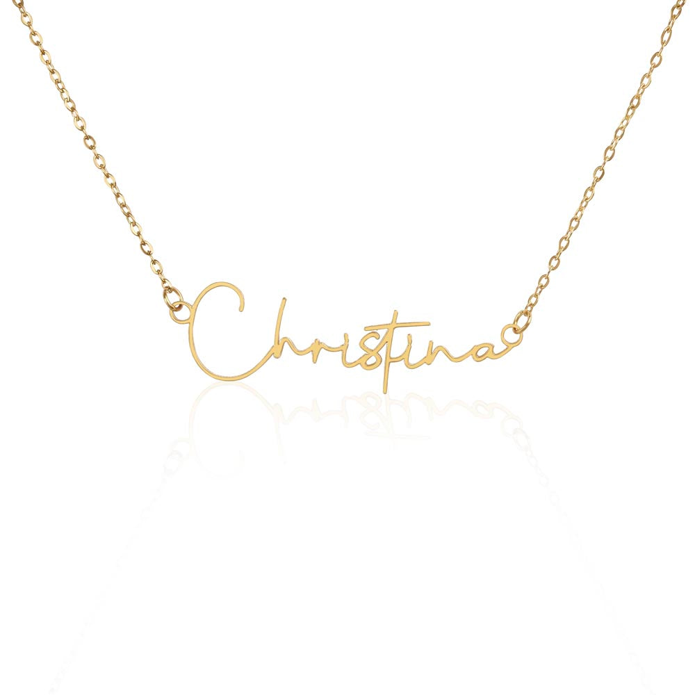 Personalized Graduation Gift -Signature Name Necklace