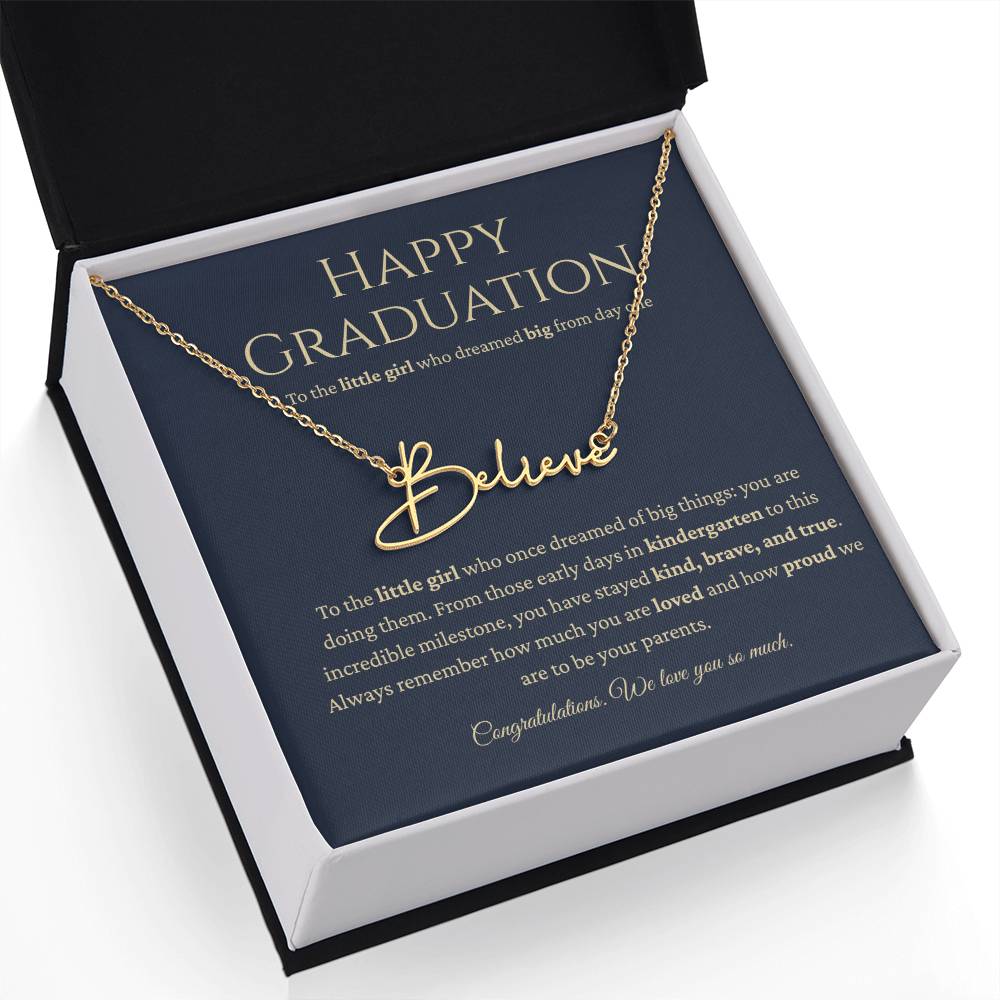 Personalized Graduation Gift -Signature Name Necklace