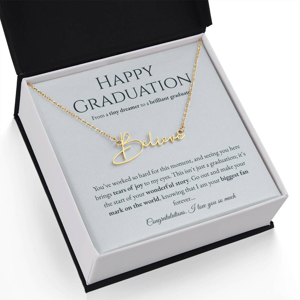 Personalized Graduation Gift -Signature Name Necklace