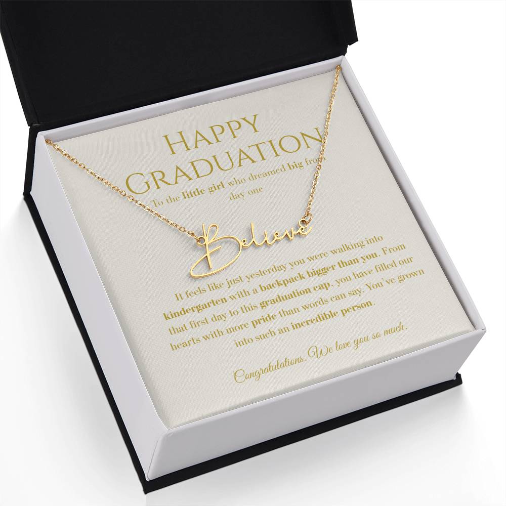 Personalized Graduation Gift -Signature Name Necklace