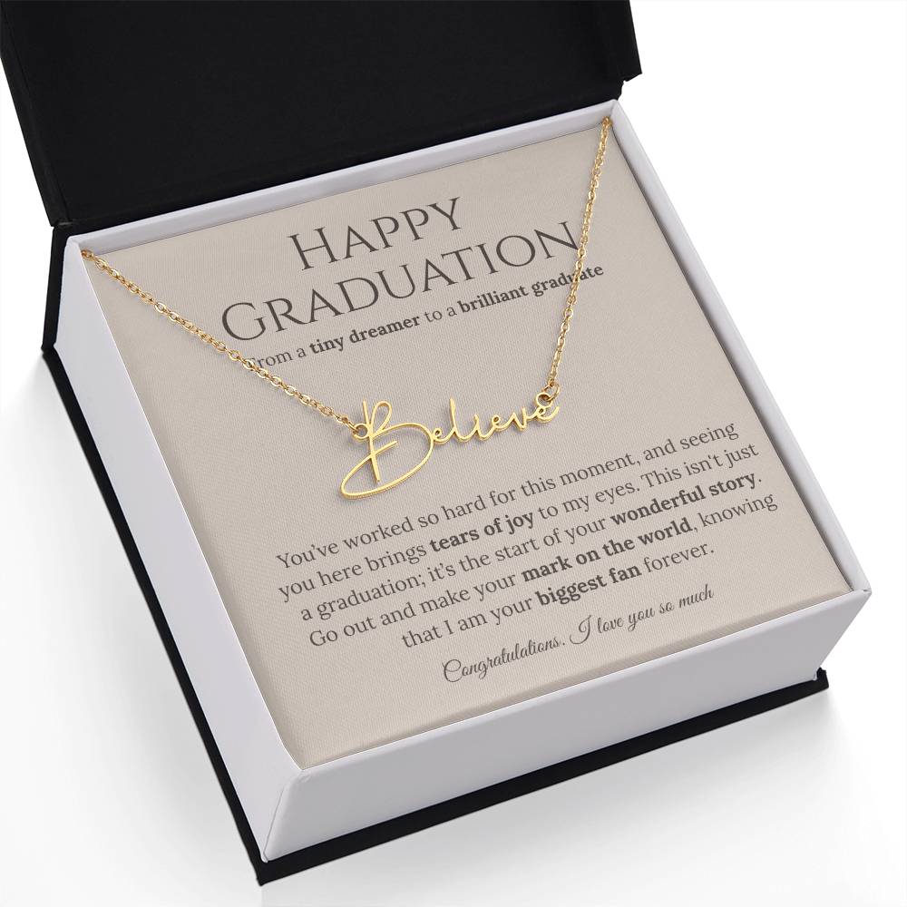 Personalized Graduation Gift -Signature Name Necklace