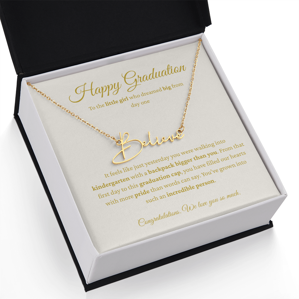 Personalized Graduation Gift - Signature Name Necklace