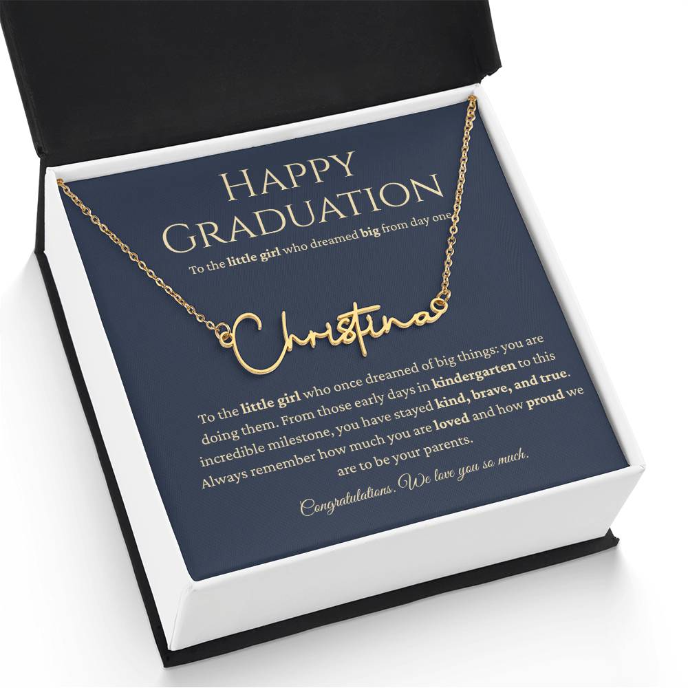 Personalized Graduation Gift -Signature Name Necklace