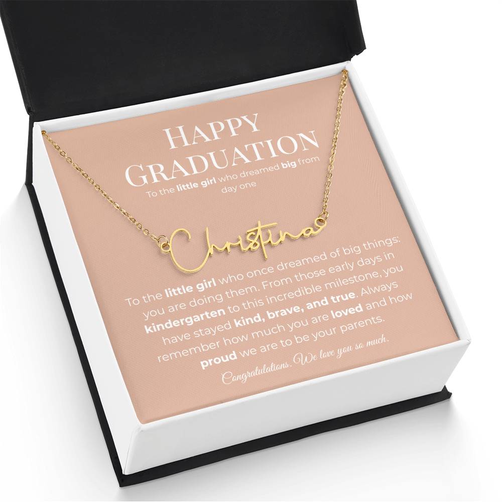 Personalized Graduation Gift -Signature Name Necklace