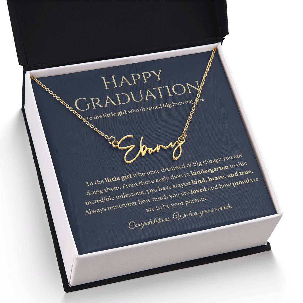 Personalized Graduation Gift -Signature Name Necklace