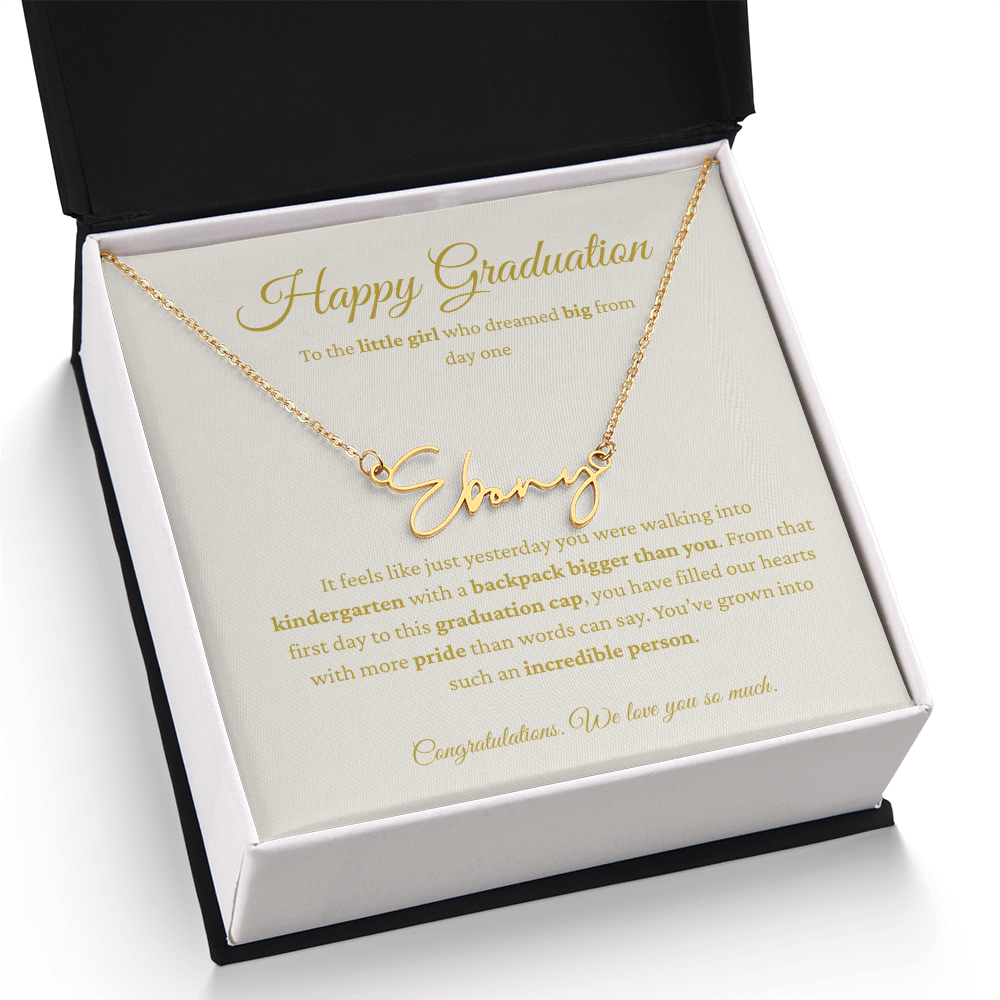 Personalized Graduation Gift - Signature Name Necklace