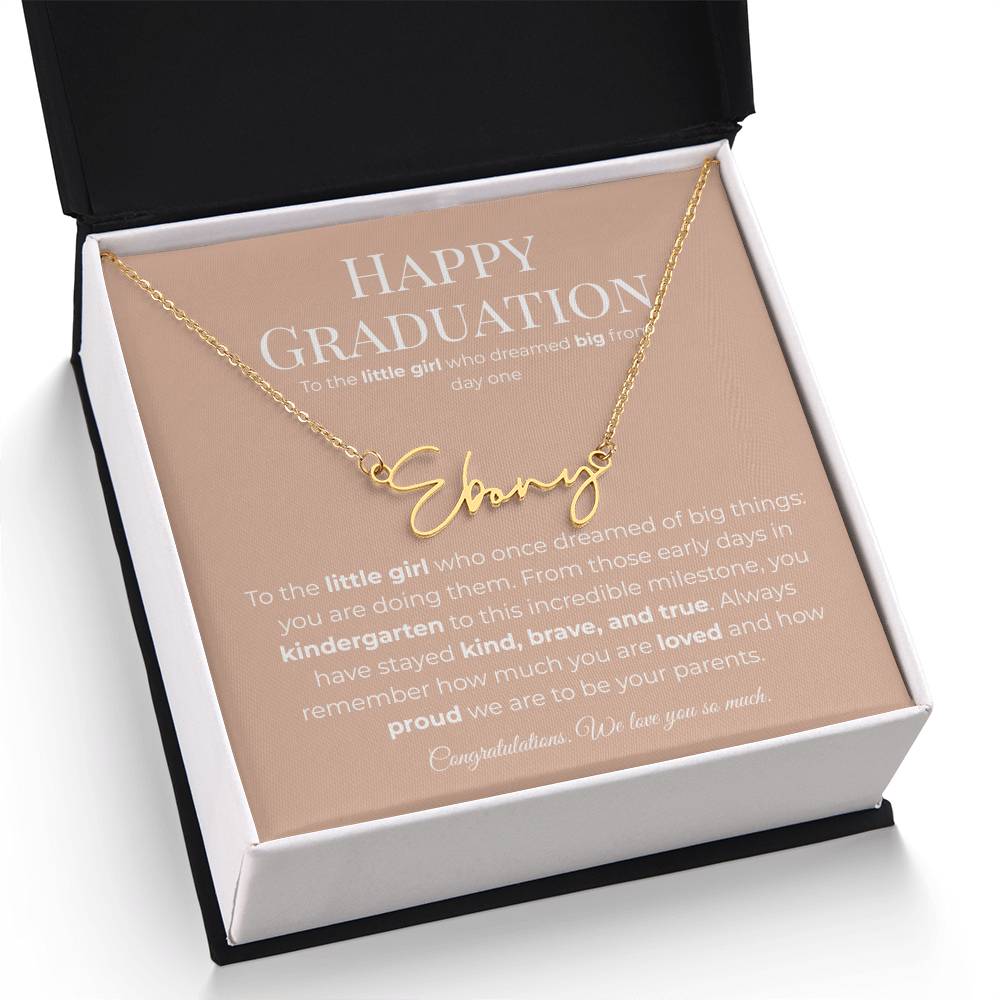Personalized Graduation Gift -Signature Name Necklace